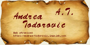 Andrea Todorović vizit kartica